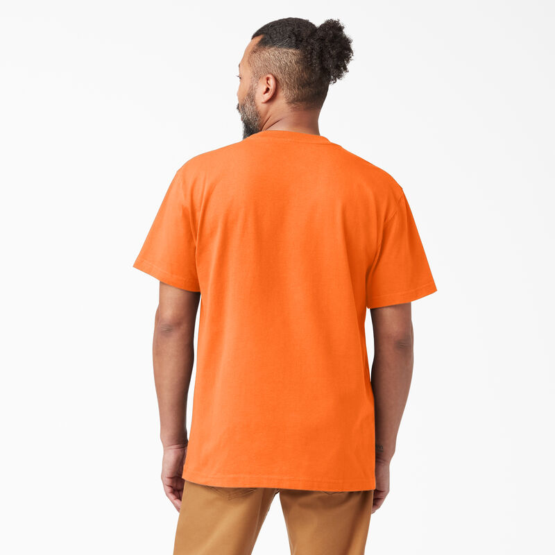 Dickies Heavyweight Neon Short Sleeve Pocket T-Shirt Bright Orange ID-3PyV954E