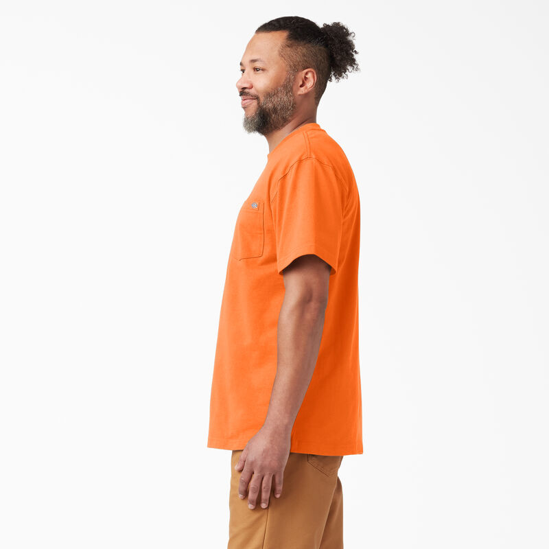 Dickies Heavyweight Neon Short Sleeve Pocket T-Shirt Bright Orange ID-3PyV954E
