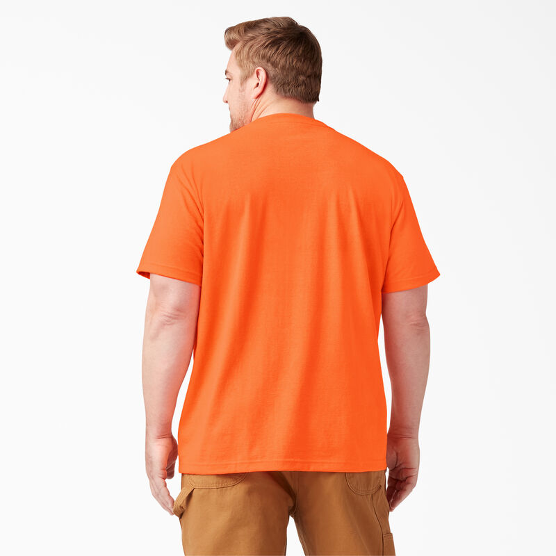 Dickies Heavyweight Neon Short Sleeve Pocket T-Shirt Bright Orange ID-3PyV954E
