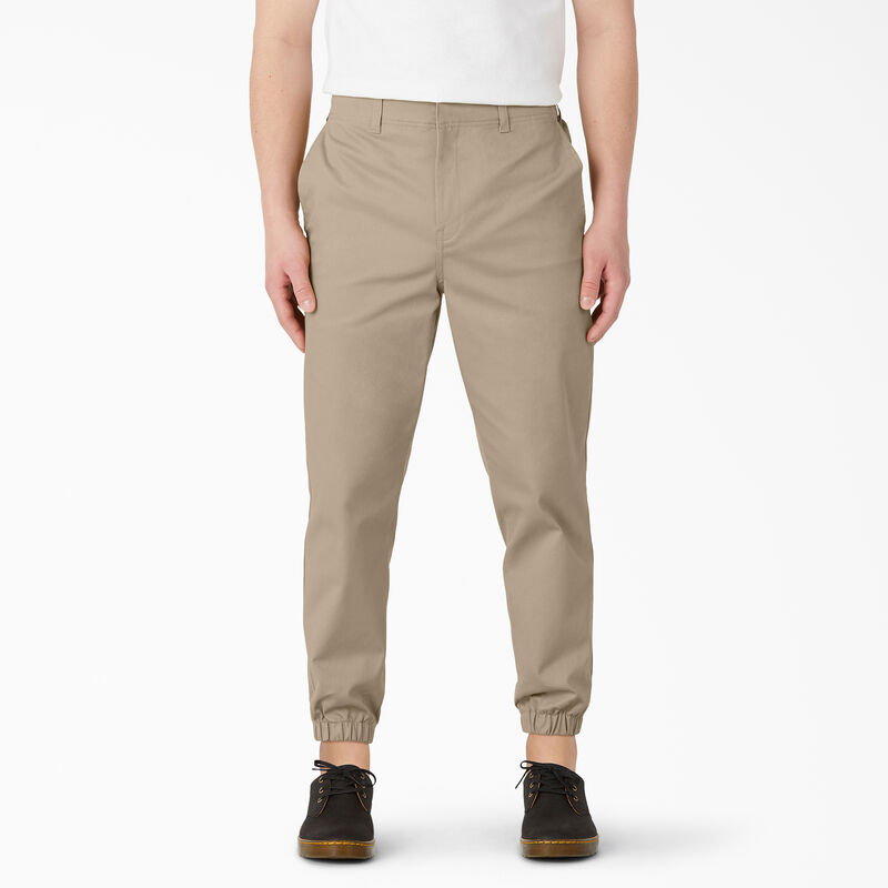 Dickies Regular Fit Cropped Jogger Work Pants Khaki ID-3QBbgD7w