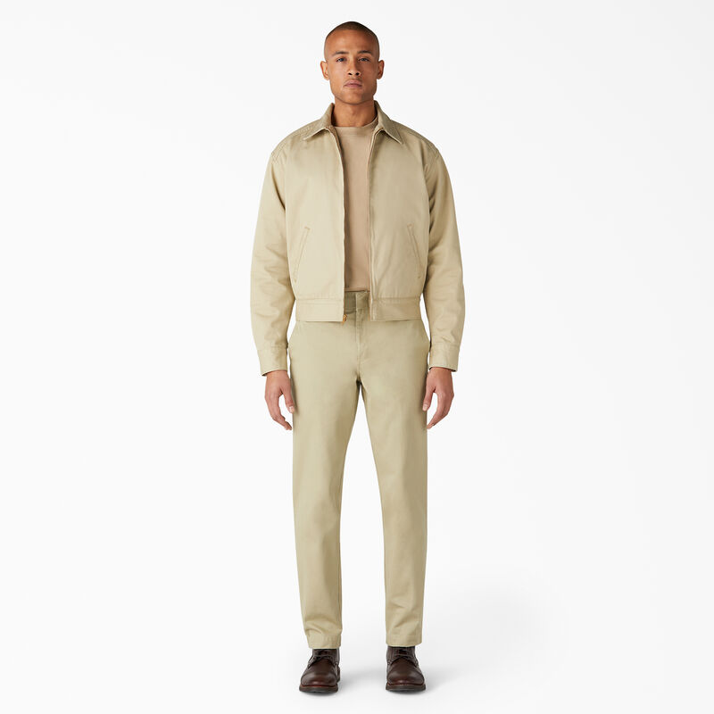 Dickies 1922 Gas Station Twill Jacket Rinsed Tan ID-3QCysdrD
