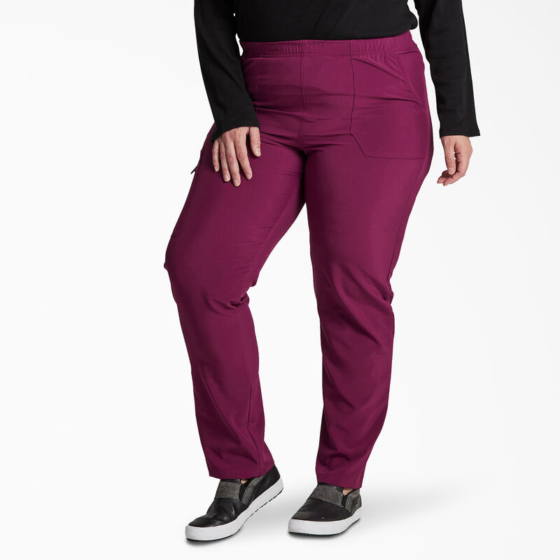 Dickies Unisex EDS Essentials Natural Rise Tapered Leg Scrub Pants Wine ID-3TVFTPZF