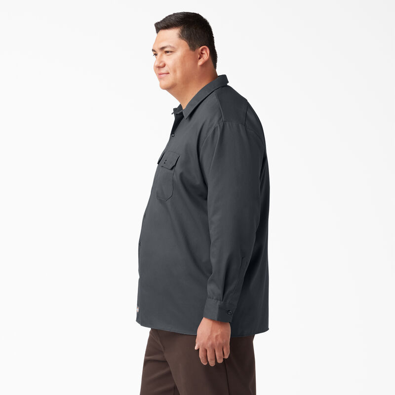 Dickies Long Sleeve Work Shirt Charcoal Gray ID-3jeImdlm