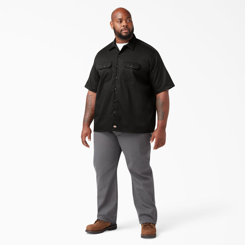 Dickies Relaxed Fit Short Sleeve Work Shirt Black ID-3mjZXNLd