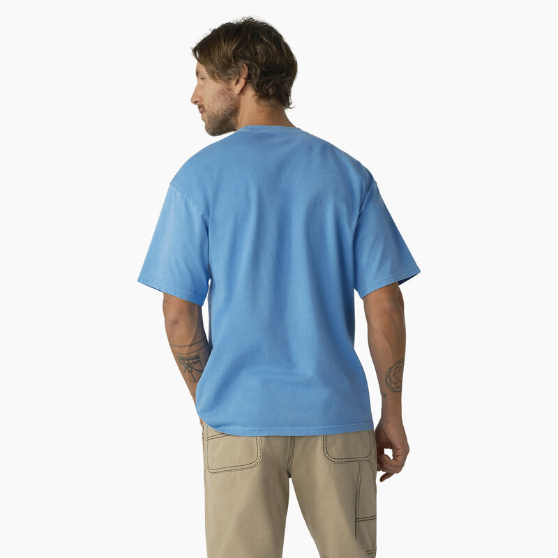 Dickies Bandon Short Sleeve T-Shirt Azure Blue Pigment Wash ID-3oN0wvBg