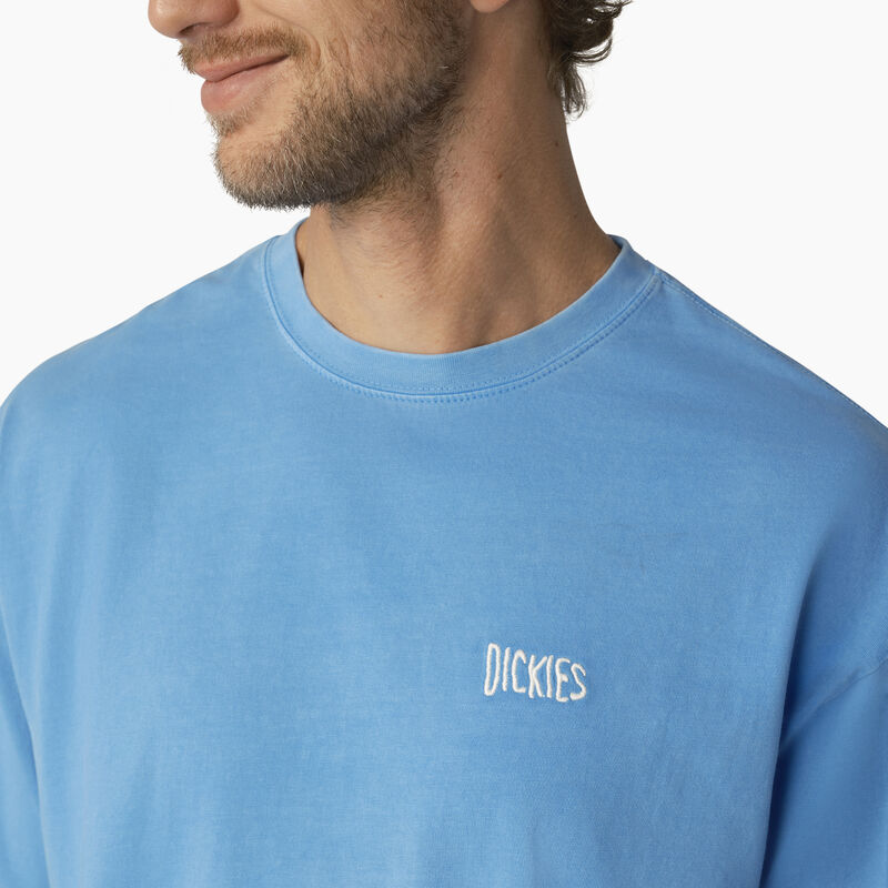 Dickies Bandon Short Sleeve T-Shirt Azure Blue Pigment Wash ID-3oN0wvBg