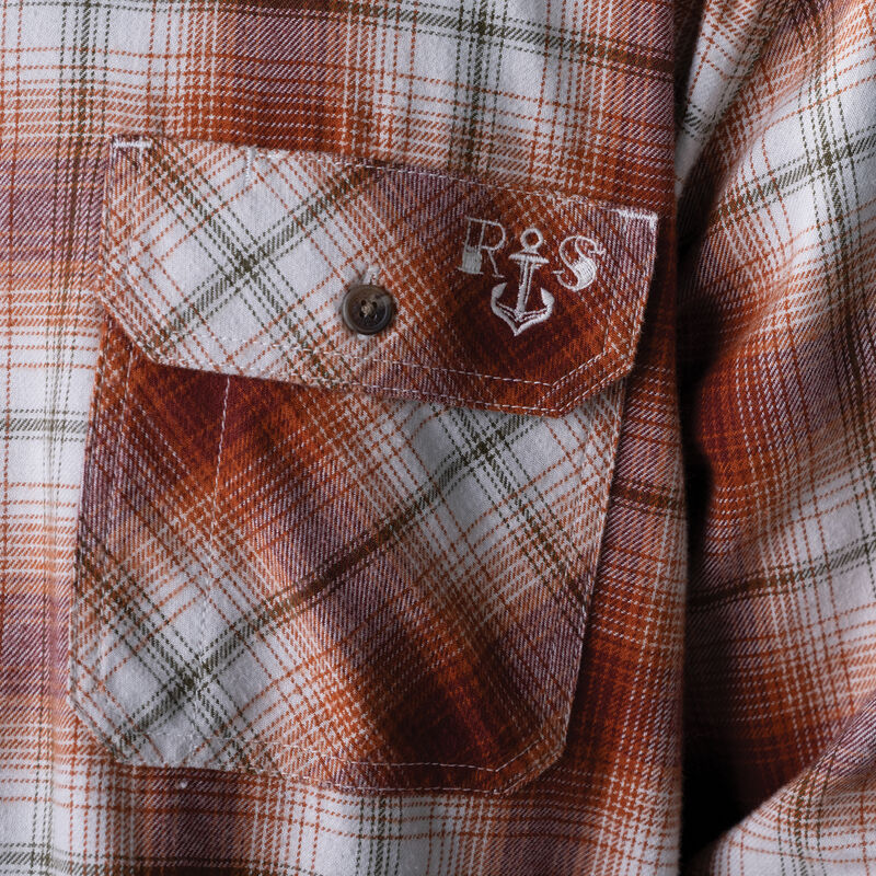 Dickies Ronnie Sandoval Brushed Flannel Shirt Burnt Ombre Plaid ID-3tpCXfmS