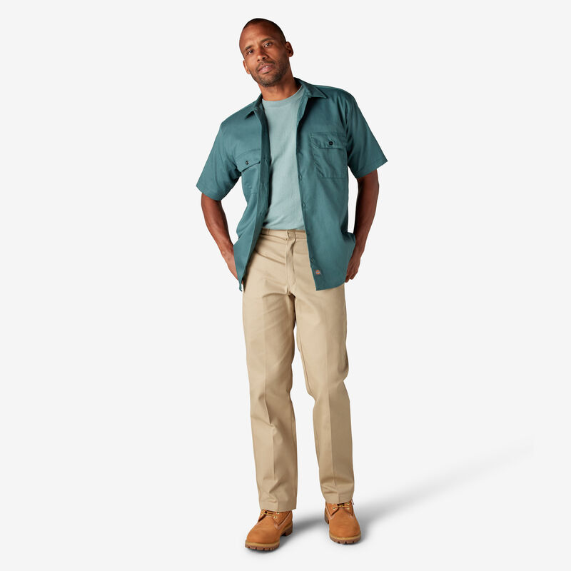 Dickies Short Sleeve Work Shirt Lincoln Green ID-3ueis9Y1