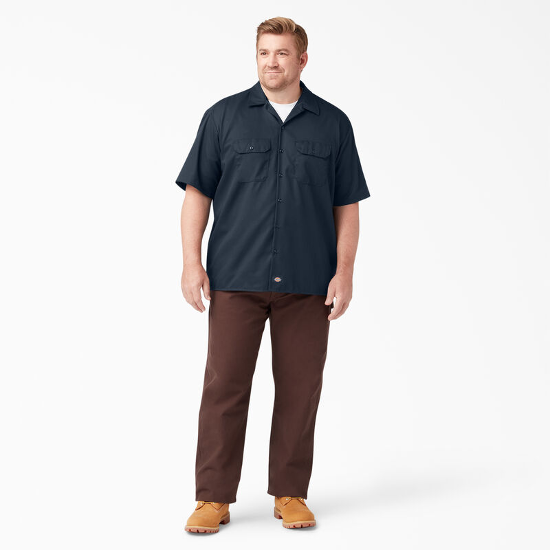 Dickies Short Sleeve Work Shirt Dark Navy ID-3yQD7WVY