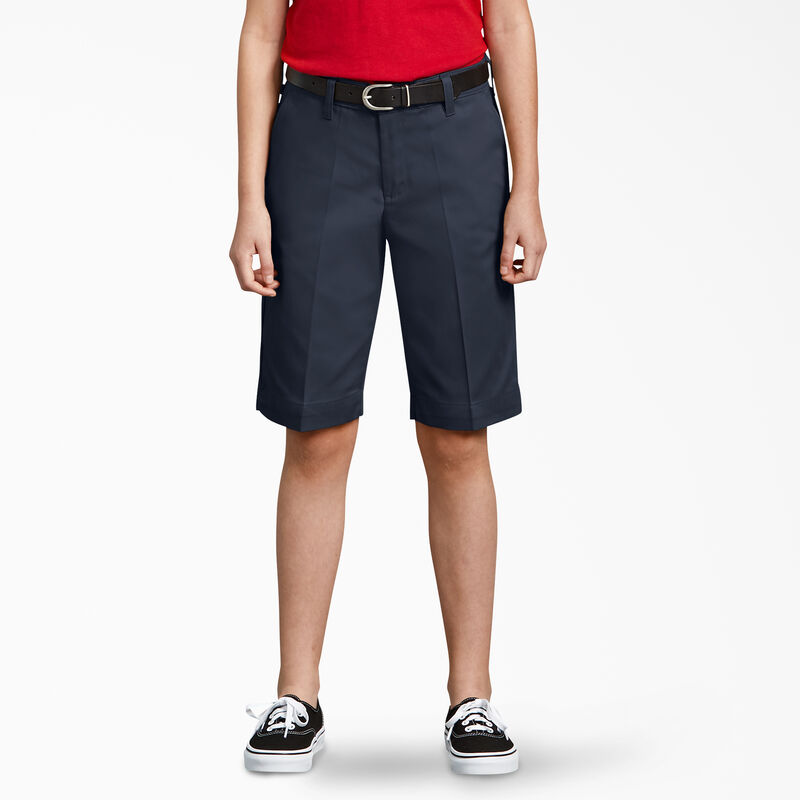 Dickies Girls' Classic Fit Bermuda Shorts, 4-20 Dark Navy ID-45Ak7LLf