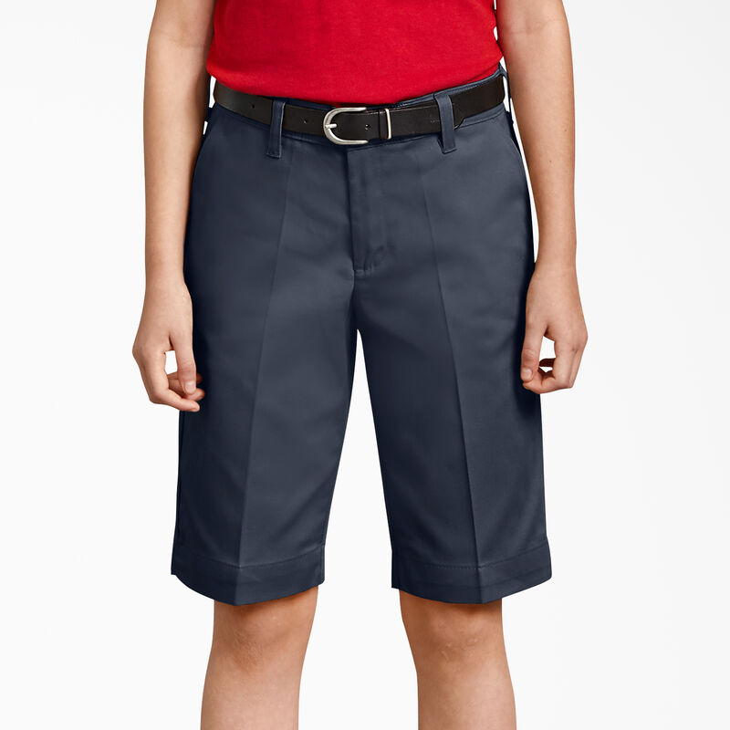 Dickies Girls' Classic Fit Bermuda Shorts, 4-20 Dark Navy ID-45Ak7LLf
