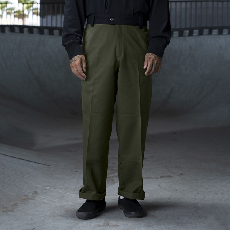 Dickies Ronnie Sandoval Loose Fit Double Knee Pants Olive Green/Black Color Block ID-4AVfi9Tt