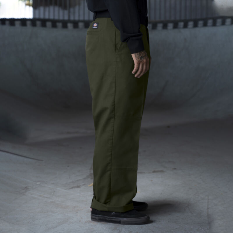 Dickies Ronnie Sandoval Loose Fit Double Knee Pants Olive Green/Black Color Block ID-4AVfi9Tt