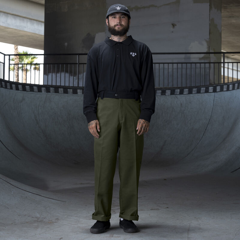 Dickies Ronnie Sandoval Loose Fit Double Knee Pants Olive Green/Black Color Block ID-4AVfi9Tt