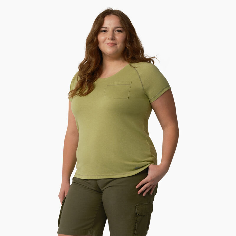 Dickies Plus Cooling Short Sleeve Pocket T-Shirt Fern Heather ID-4DEC0fIu