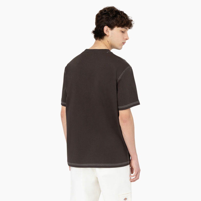 Dickies Beavertown Short Sleeve T-Shirt Dark Brown ID-4H3Oh7nj