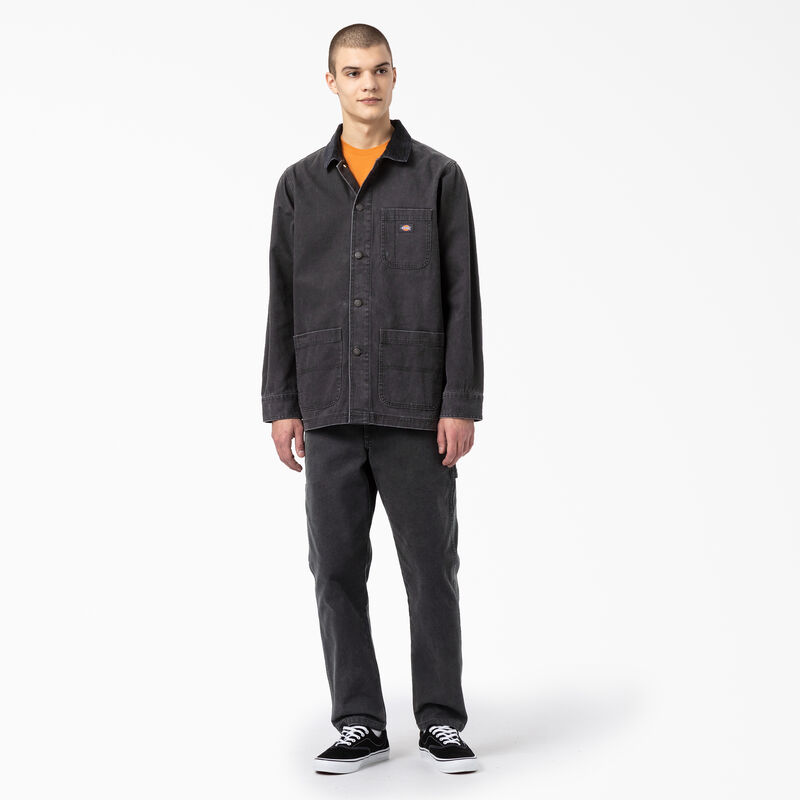 Dickies Stonewashed Duck Unlined Chore Coat Stonewashed Black ID-4Ii9xhNm