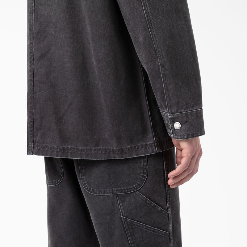 Dickies Stonewashed Duck Unlined Chore Coat Stonewashed Black ID-4Ii9xhNm