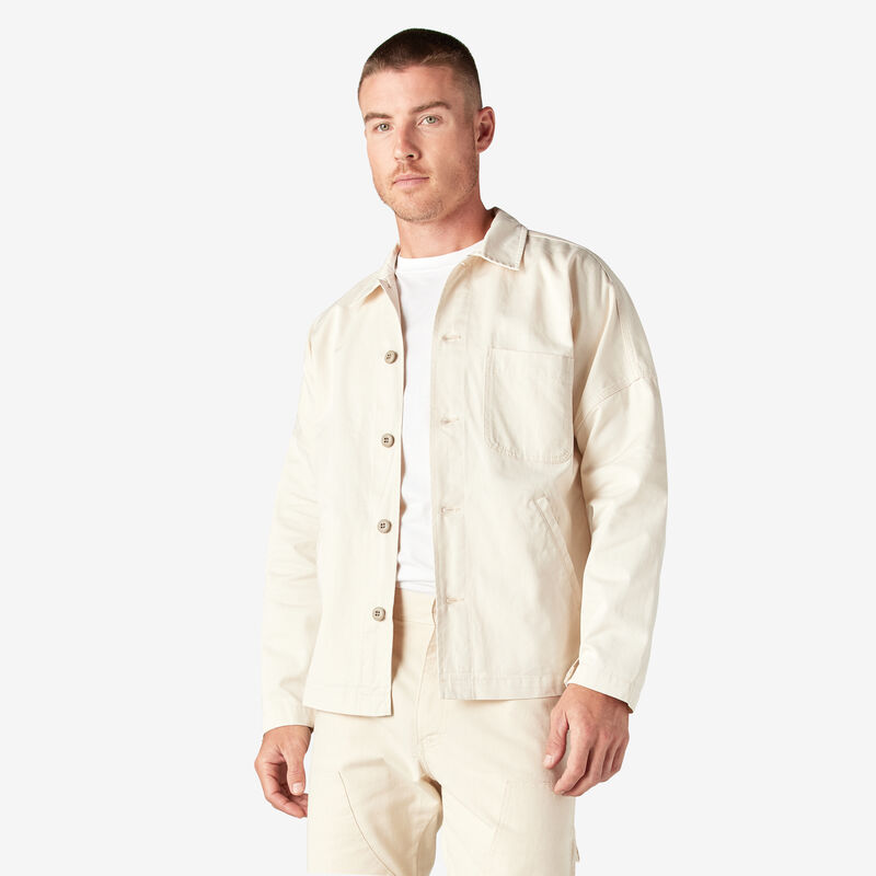 Dickies 1922 Drop Shoulder Shirt Jacket Rinsed Natural ID-4VsCu5IC