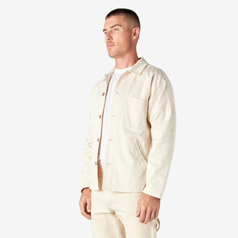 Dickies 1922 Drop Shoulder Shirt Jacket Rinsed Natural ID-4VsCu5IC