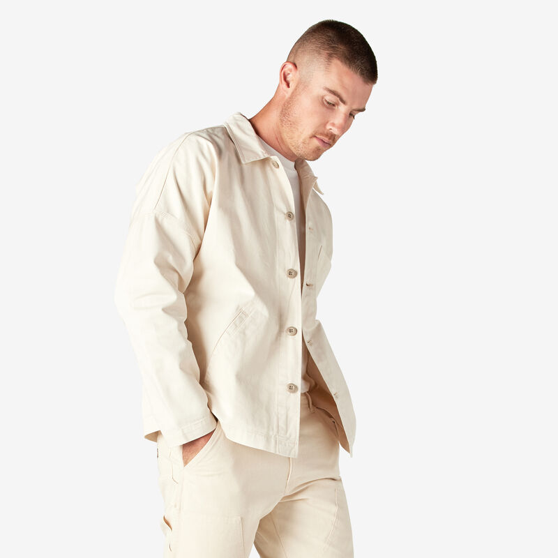 Dickies 1922 Drop Shoulder Shirt Jacket Rinsed Natural ID-4VsCu5IC