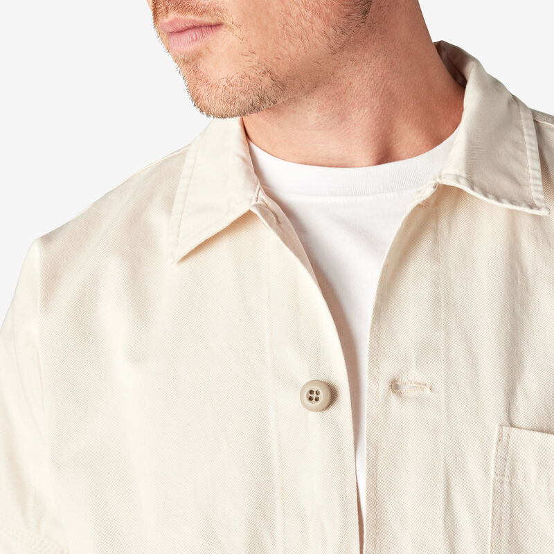 Dickies 1922 Drop Shoulder Shirt Jacket Rinsed Natural ID-4VsCu5IC