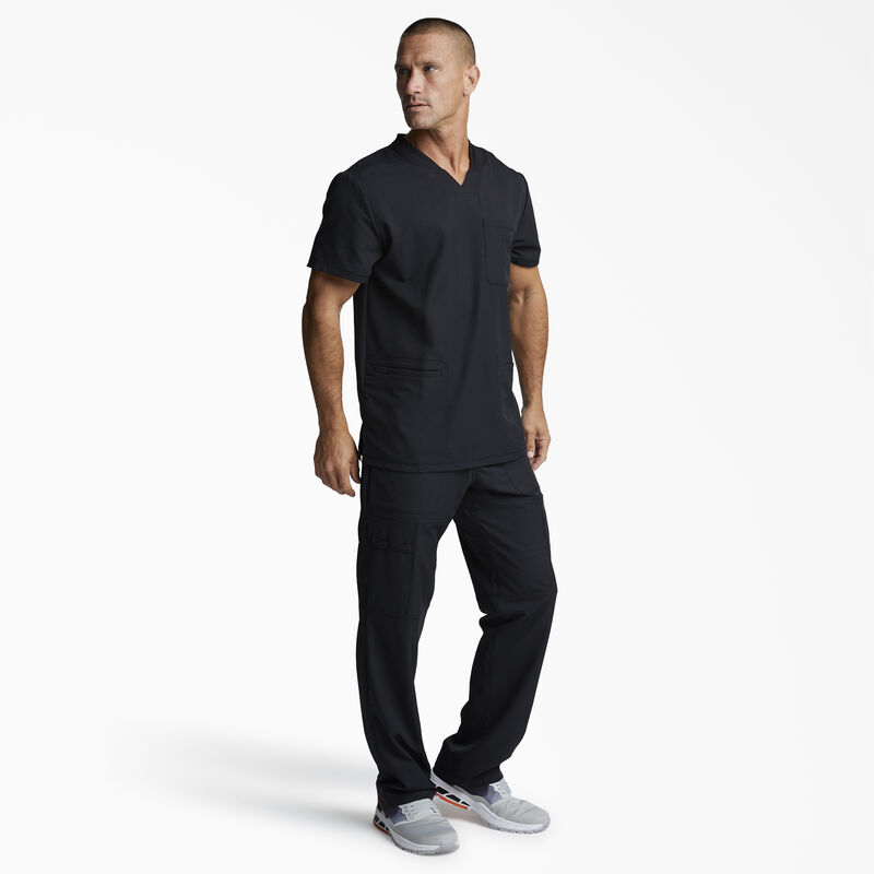 Dickies Men's Dynamix V-Neck Scrub Top Black ID-4XziLo5c