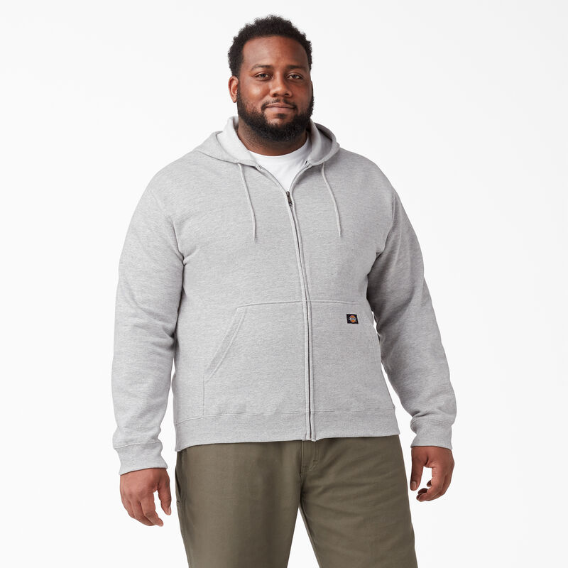 Dickies Midweight Fleece Zip Hoodie Heather Gray ID-4dSfBwtT