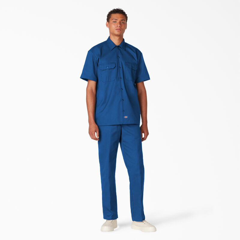 Dickies Short Sleeve Work Shirt Royal Blue ID-4oyKoqb8