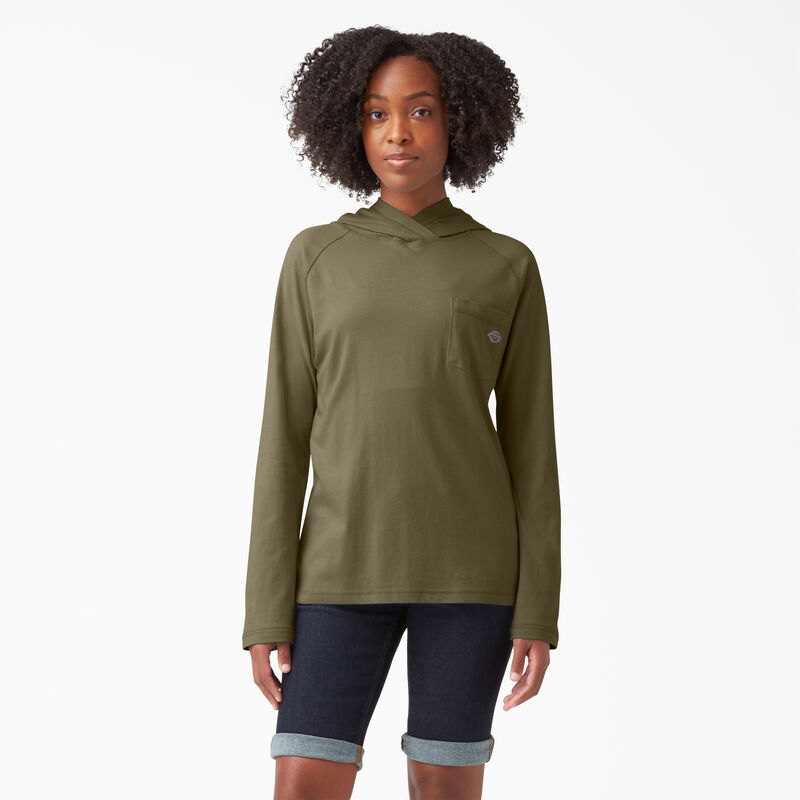 Dickies Cooling Performance Sun Shirt Military Green Heather ID-54EwzQKr