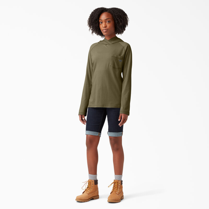 Dickies Cooling Performance Sun Shirt Military Green Heather ID-54EwzQKr