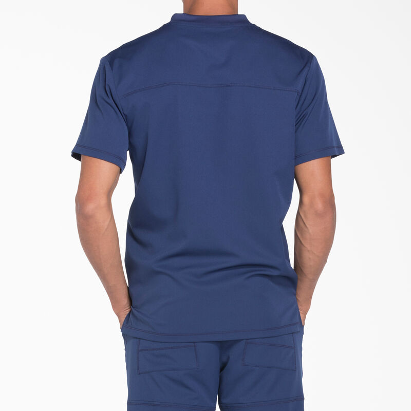 Dickies Men's Dynamix V-Neck Scrub Top Navy Blue ID-5J7x1u9b