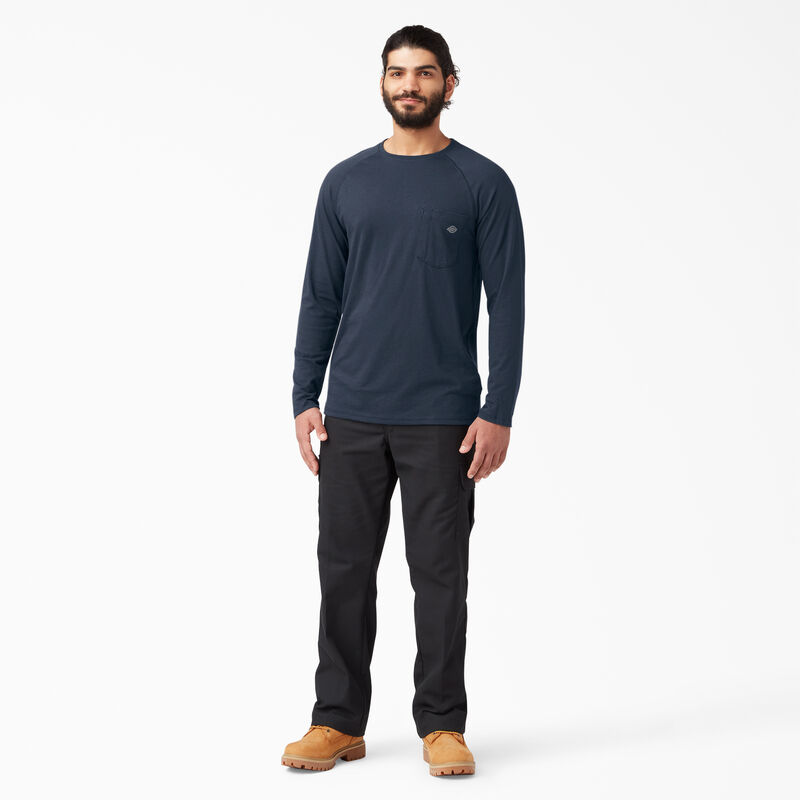 Dickies Cooling Long Sleeve Pocket T-Shirt Dark Navy ID-5QCfbmXp