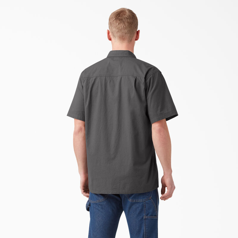 Dickies Short Sleeve Ripstop Work Shirt Rinsed Slate ID-5UtGlu8B