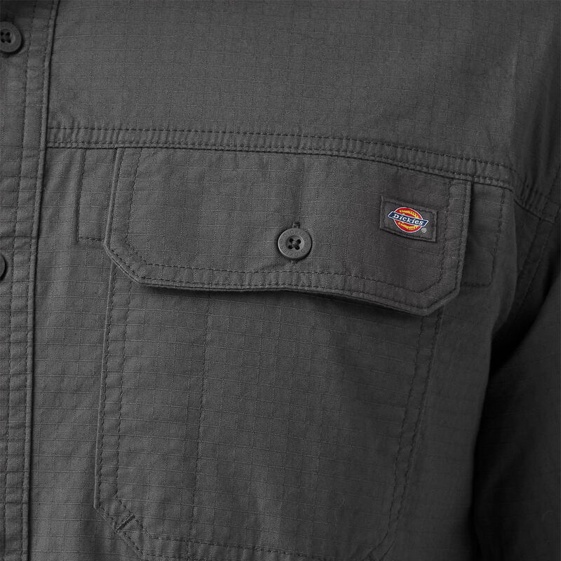 Dickies Short Sleeve Ripstop Work Shirt Rinsed Slate ID-5UtGlu8B