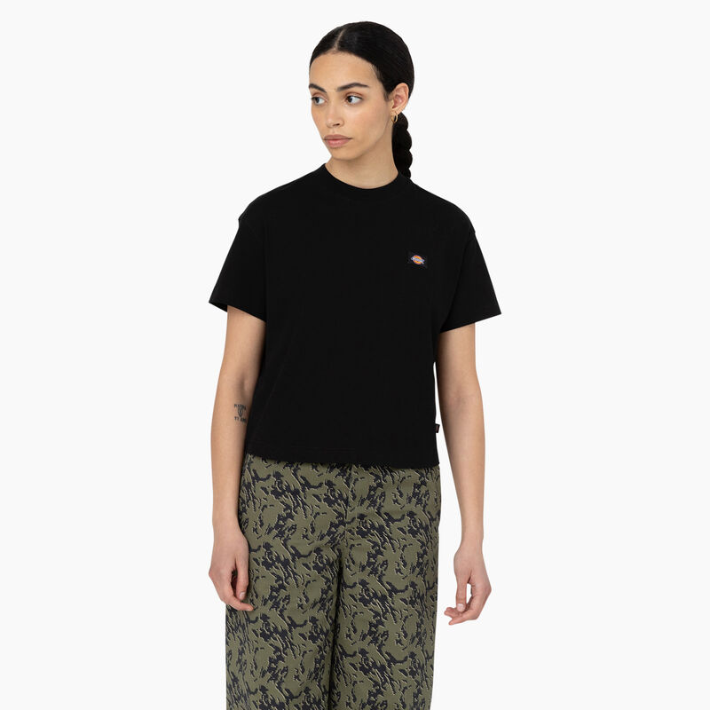 Dickies Oakport Cropped T-Shirt Black ID-5fa2Hr1x