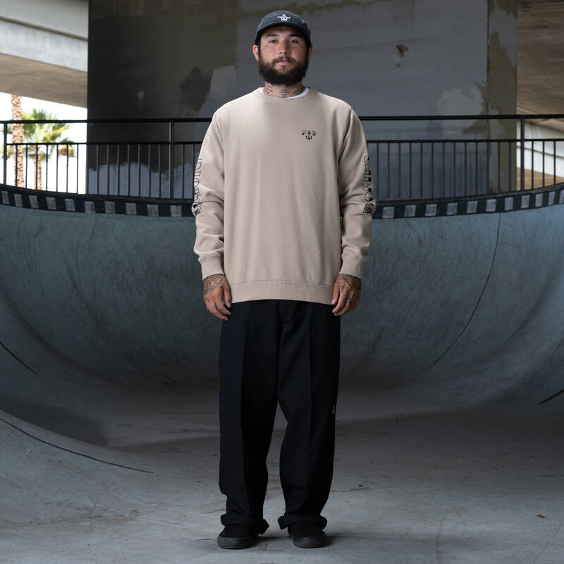 Dickies Ronnie Sandoval Relaxed Fit Sweatshirt Desert Sand ID-5gcgfz3z