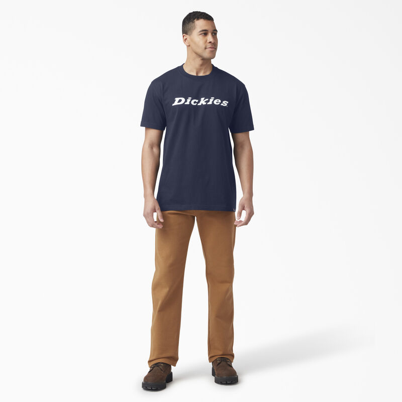 Dickies Short Sleeve Wordmark Graphic T-Shirt Ink Navy ID-645xKl0m