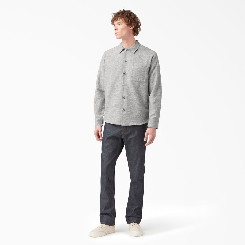 Dickies 1922 Long Sleeve Shirt Rinsed Silver ID-65pPYX5I