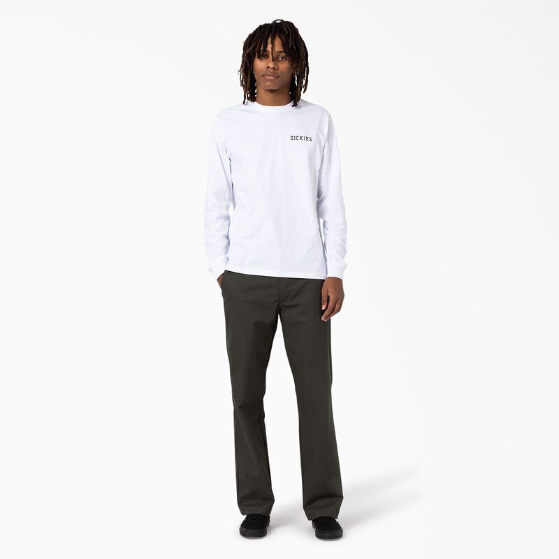Dickies Cleveland Long Sleeve T-Shirt White ID-67XAVDG3