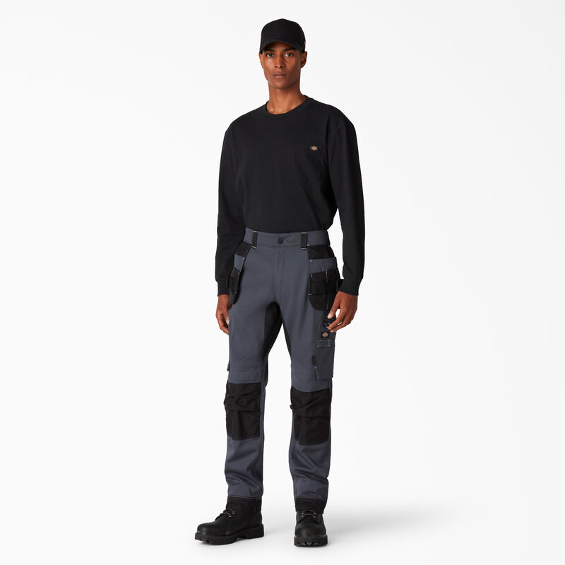 Dickies FLEX Performance Workwear Regular Fit Holster Pants Grey Black ID-6CcKETTw