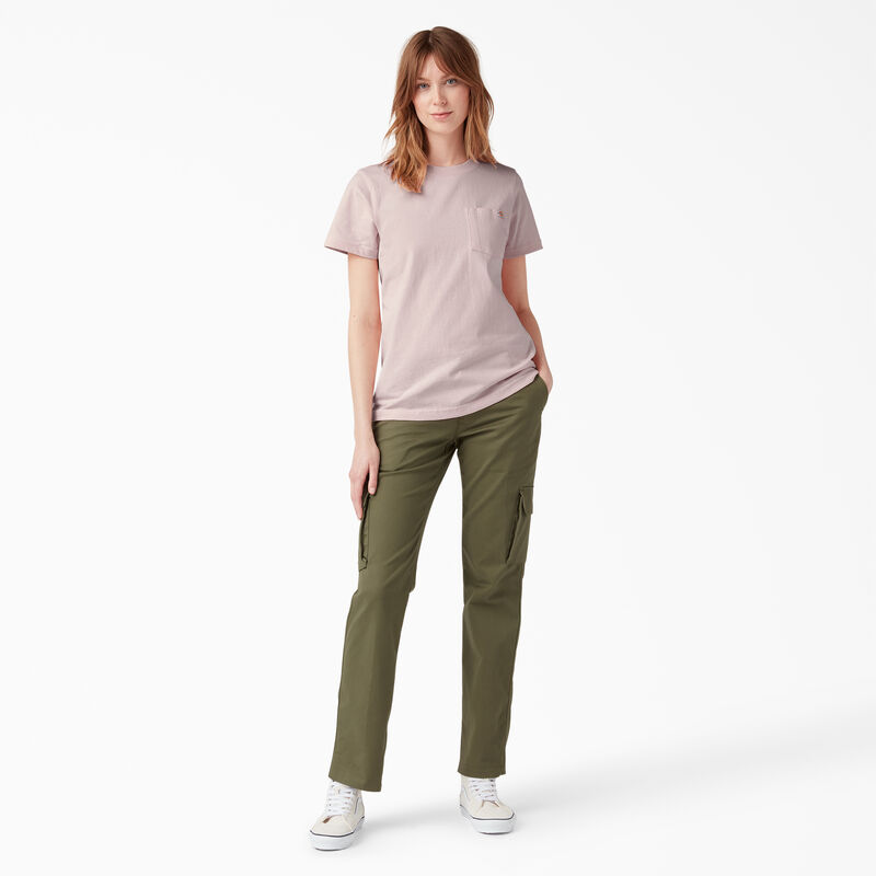 Dickies Heavyweight Short Sleeve Pocket T-Shirt Lotus Pink ID-6CfrVnCr