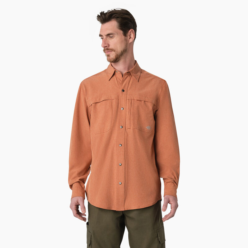 Dickies Cooling Long Sleeve Work Shirt Copper Heather ID-6FR5yhUF