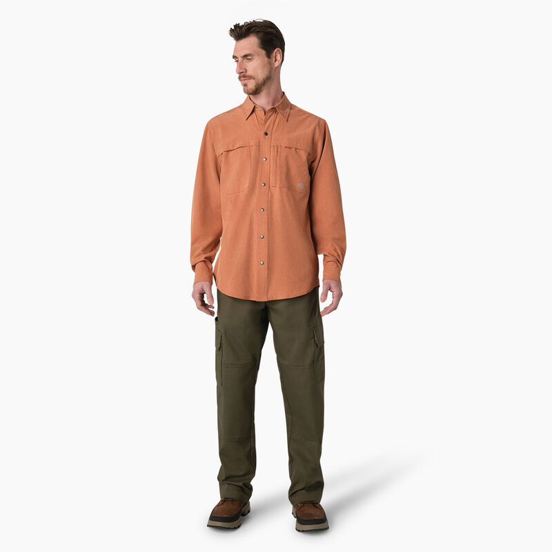 Dickies Cooling Long Sleeve Work Shirt Copper Heather ID-6FR5yhUF
