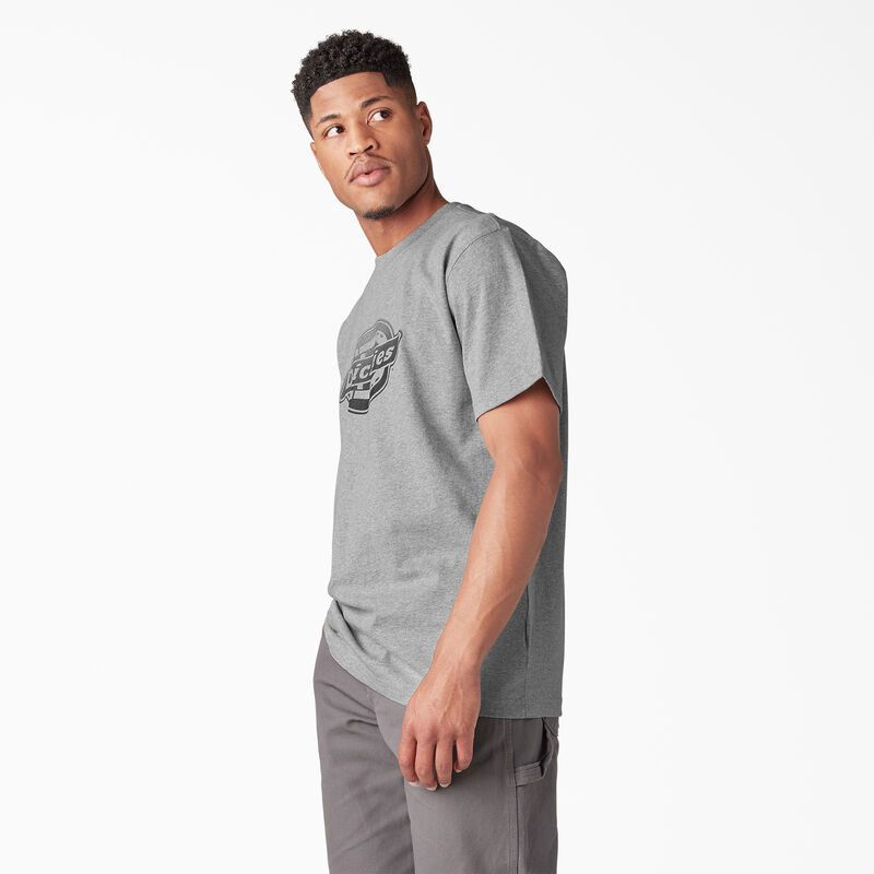 Dickies Short Sleeve Logo Graphic T-Shirt Heather Gray ID-6JQR9fW9