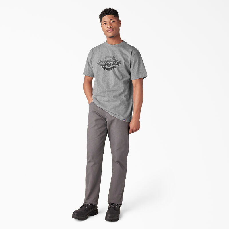 Dickies Short Sleeve Logo Graphic T-Shirt Heather Gray ID-6JQR9fW9