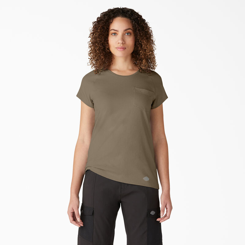 Dickies Cooling Short Sleeve Pocket T-Shirt Military Green Heather ID-6LrtkDgy