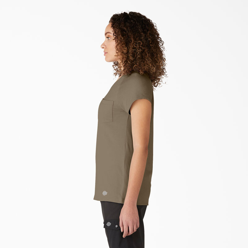 Dickies Cooling Short Sleeve Pocket T-Shirt Military Green Heather ID-6LrtkDgy