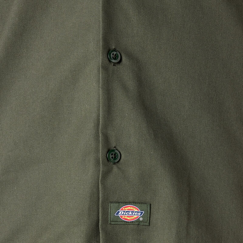 Dickies Short Sleeve Work Shirt Olive Green ID-6cVyB99w