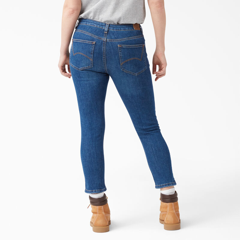 Dickies Perfect Shape Skinny Fit Jean Capri Stonewashed Indigo Blue ID-6iJLBJ43